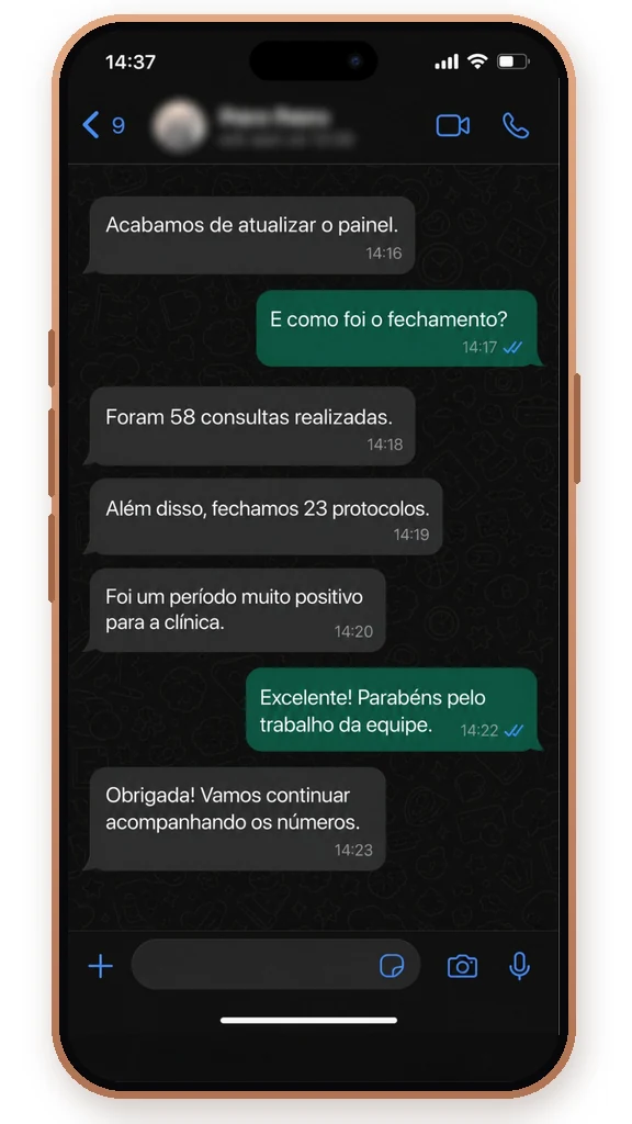 Prova de resultado em captação de pacientes — 14 de 16